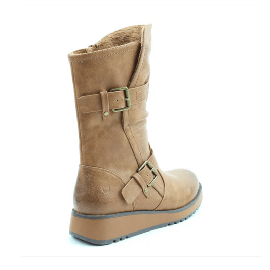 Heavenly Feet Hannah TAN Mid Calf Vegan Friendly Boot