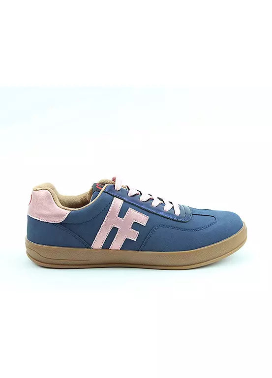 Heavenly Feet Madison NAVY MULTI Trainer Style Casual Shoe