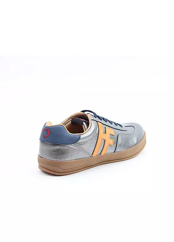 Heavenly Feet Madison PEWTER Trainer Style Casual Shoe