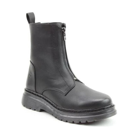 Heavenly Feet Boot Yolanda Front Zip Ankle Boot BLACK