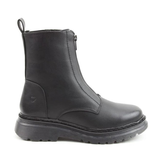 Heavenly Feet Boot Yolanda Front Zip Ankle Boot BLACK