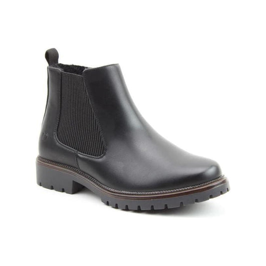 Heavenly Feet Boot Angelina Chelsea style Ankle Boot with zip BLACK DAWLISH
