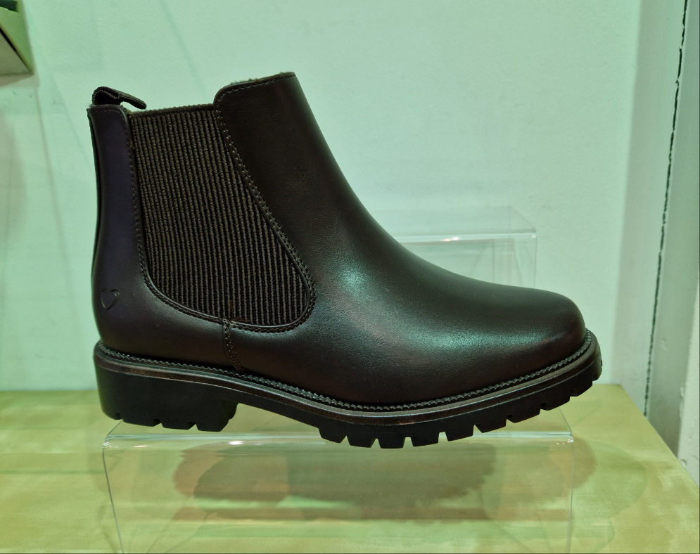 Heavenly Feet Boot Angelina Dawlish Chelsea style Ankle Boot with zip CHOCOLATE