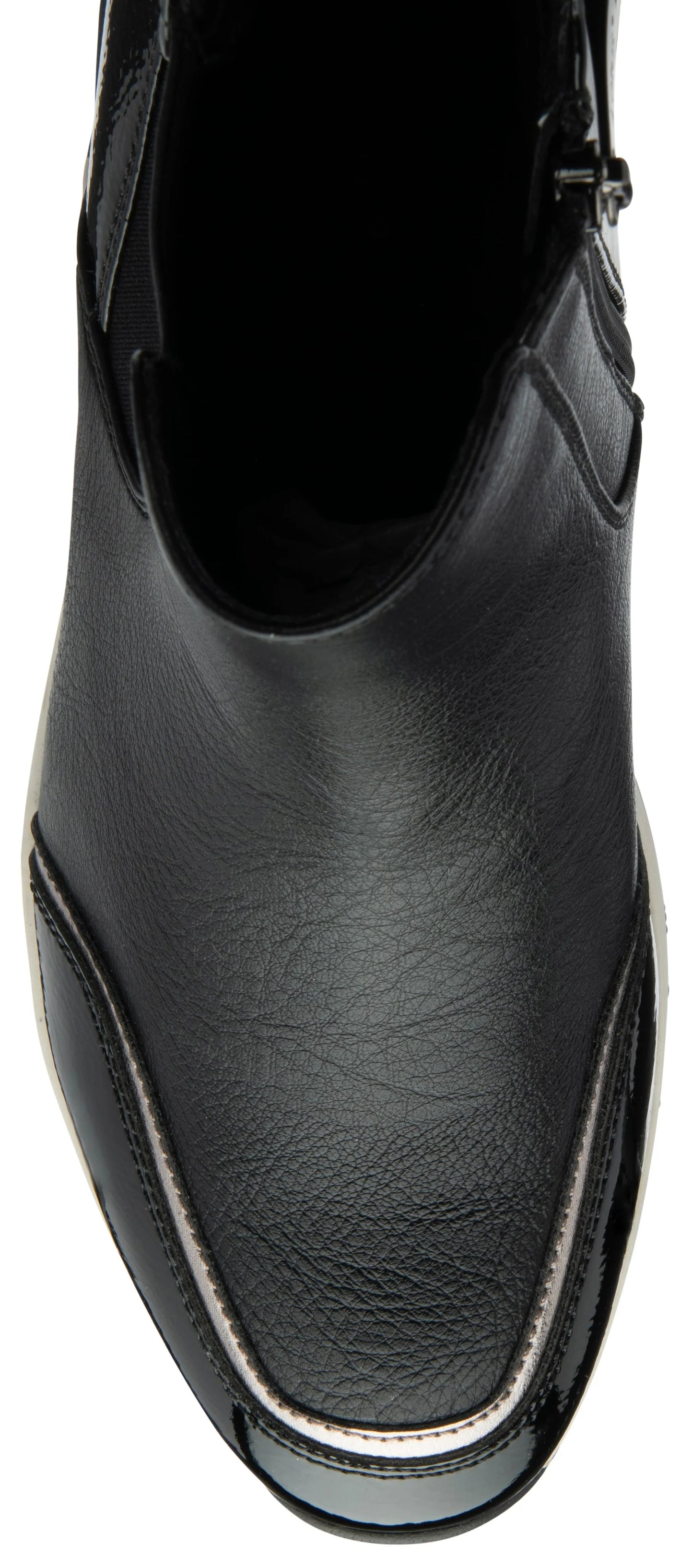 Lotus Ivana Black Wedge Trainer Style Chelsea Boot with Zip