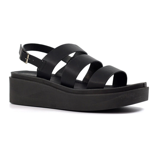 Lunar Lipstick Chunky Sole Sandal BLACK JLC022BK