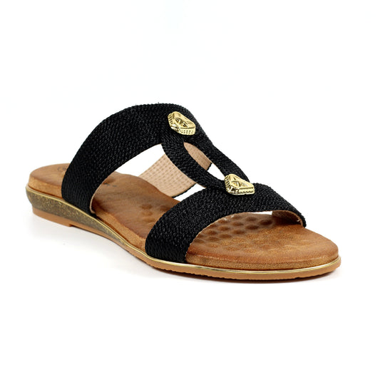 Lunar Sandal Calow BLACK JLH395SL