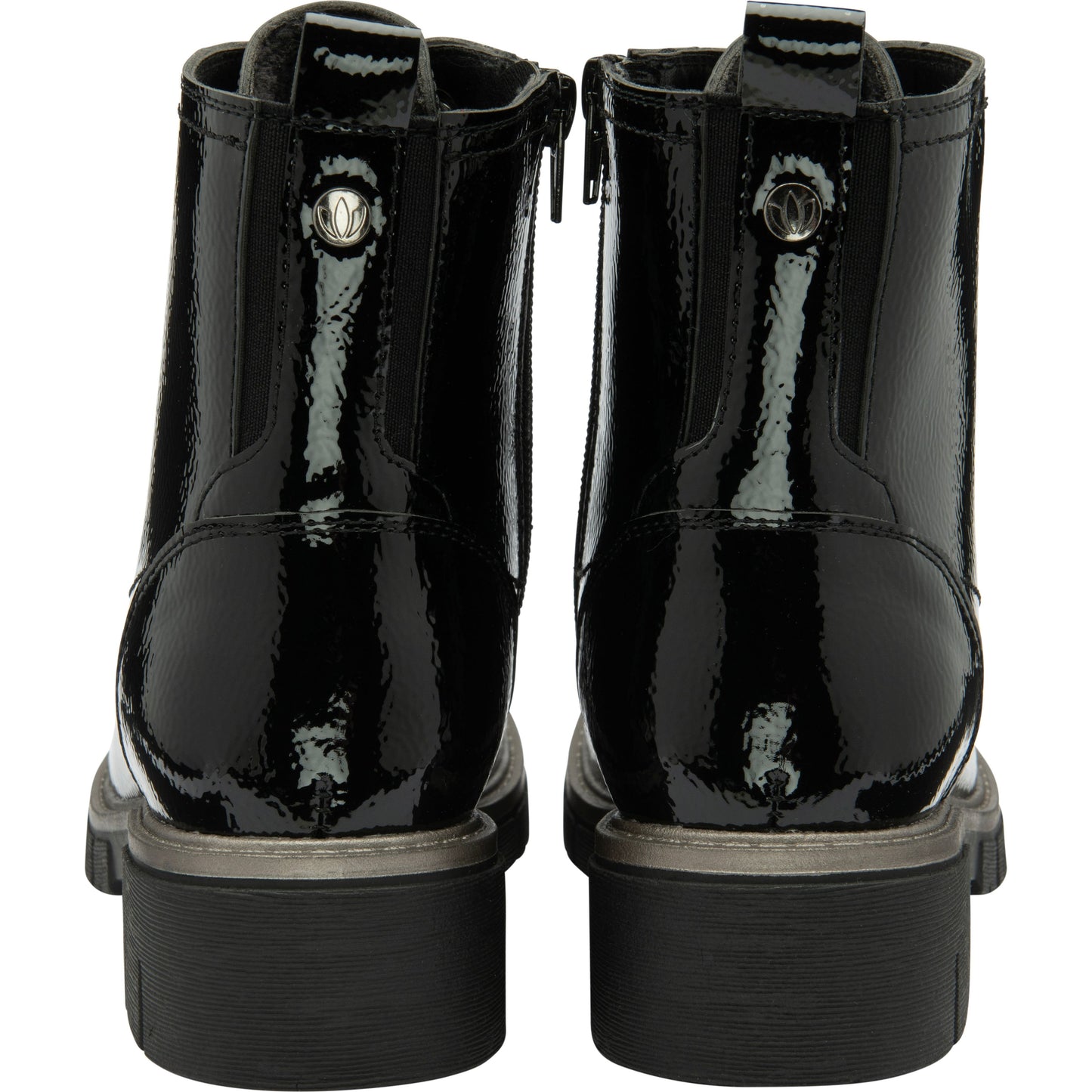 Lotus Ankle Boot with lace and Zip fastening Jojo BLACK ULB350
