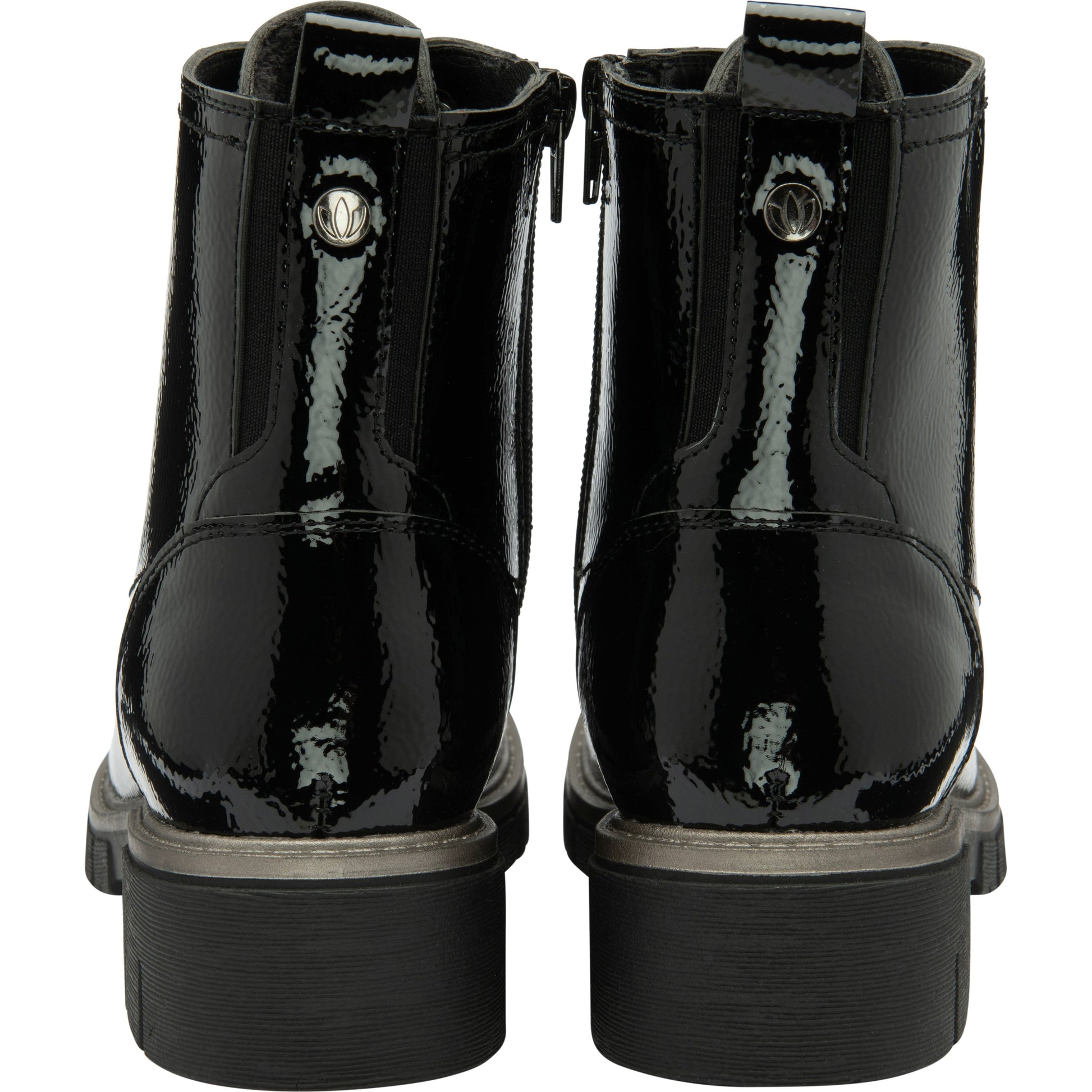 Lotus Ankle Boot with lace and Zip fastening Jojo BLACK ULB350