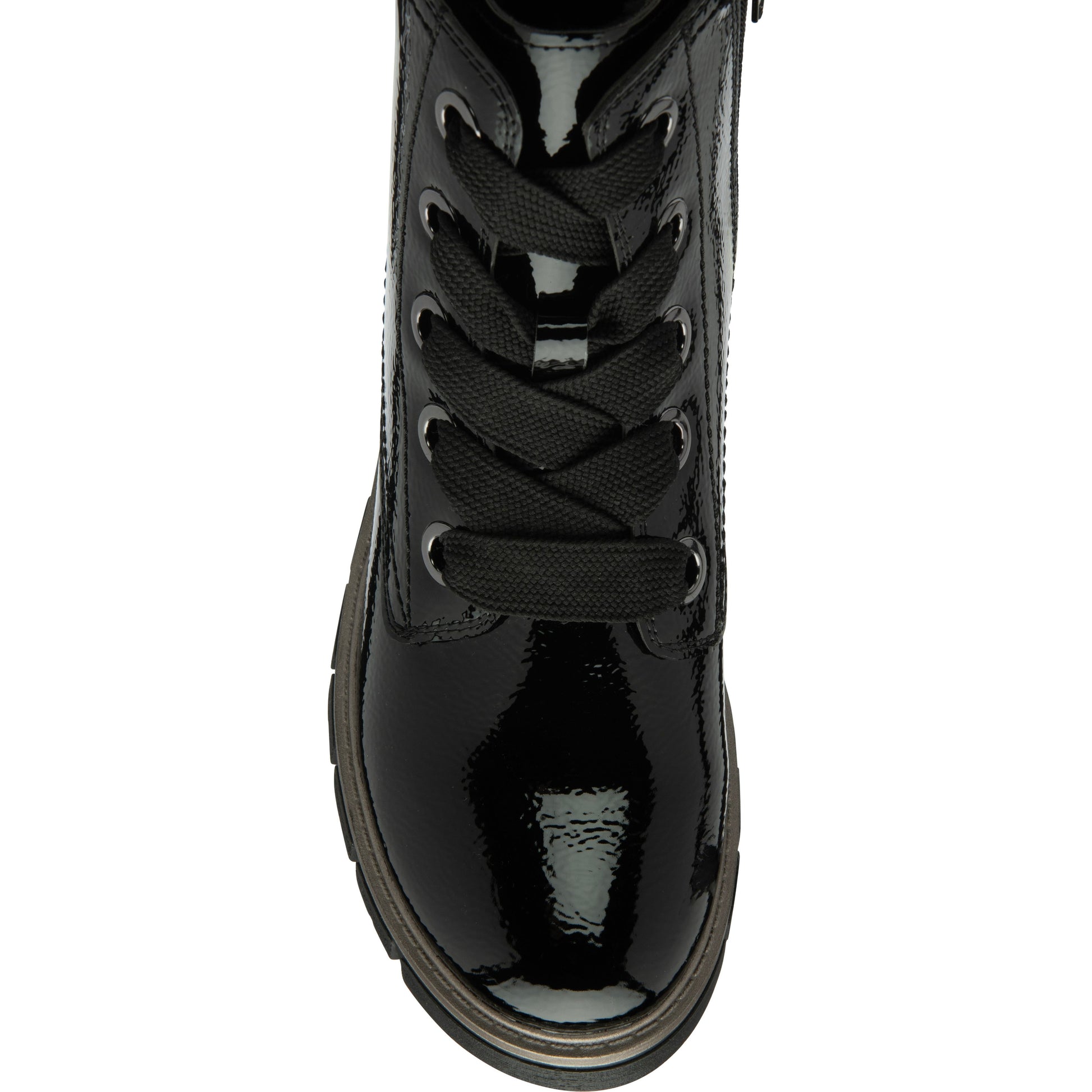 Lotus Ankle Boot with lace and Zip fastening Jojo BLACK ULB350
