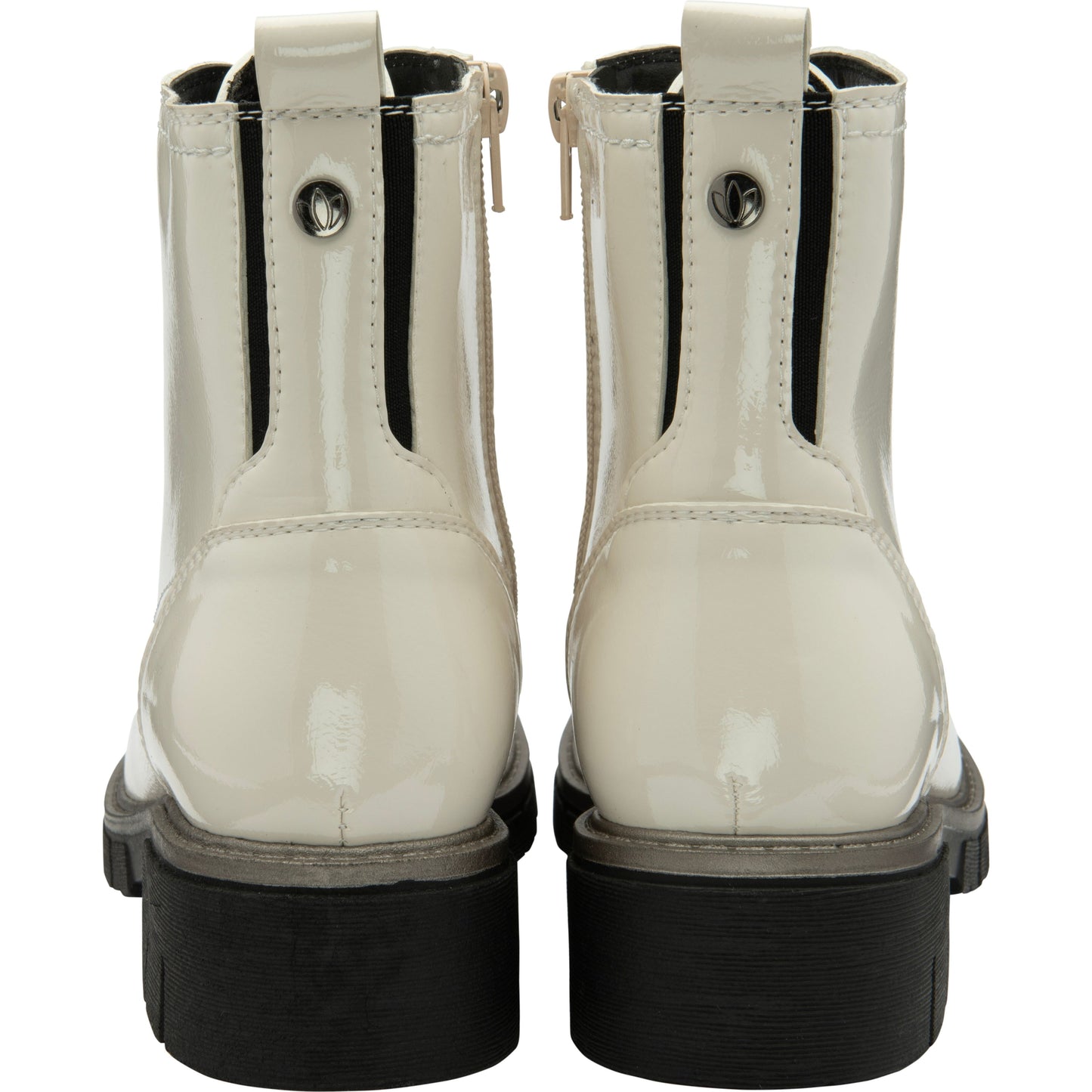 Lotus Ankle Boot with lace and Zip fastening Jojo WHITE PATENT ULB350