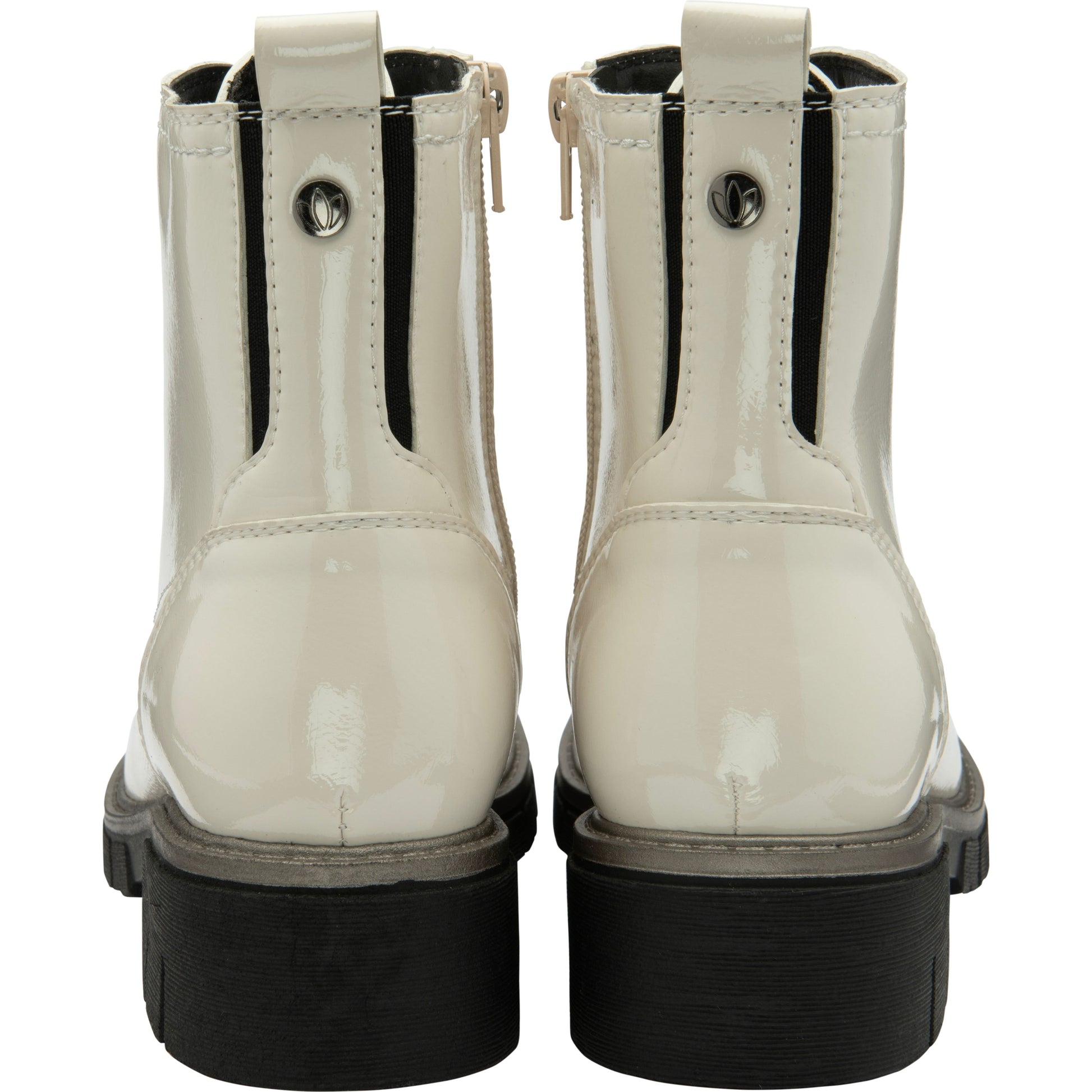 Lotus Ankle Boot with lace and Zip fastening Jojo WHITE PATENT ULB350