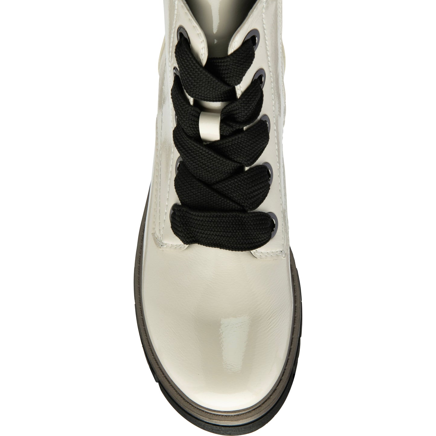 Lotus Ankle Boot with lace and Zip fastening Jojo WHITE PATENT ULB350
