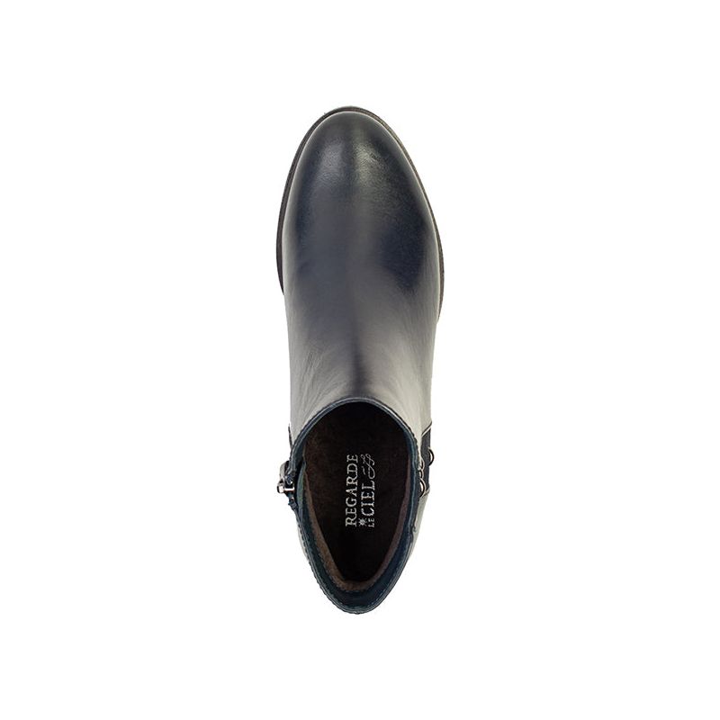 Regardez le Ceil Jolene 24 NAVY Soft Leather ankle boot