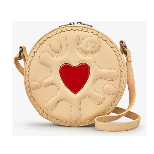 Yoshi Jammie Dodger Biscuit Leather Cross Body Bag