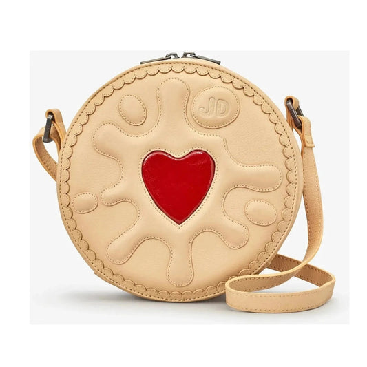 Yoshi Jammie Dodger Biscuit Leather Cross Body Bag