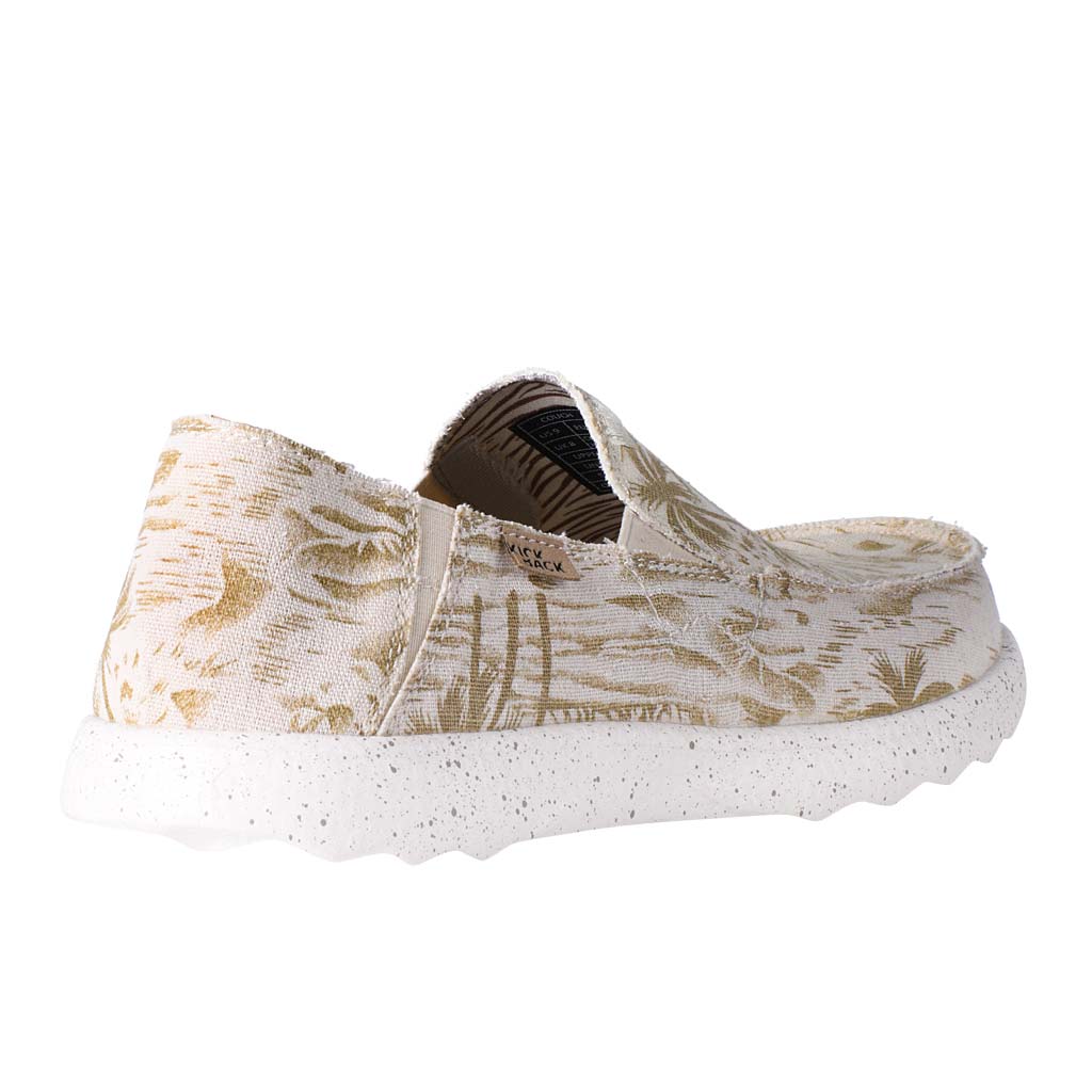 Kickback Couch BROWN PRINT Super Light Slip On Canvas Shoe K10121101