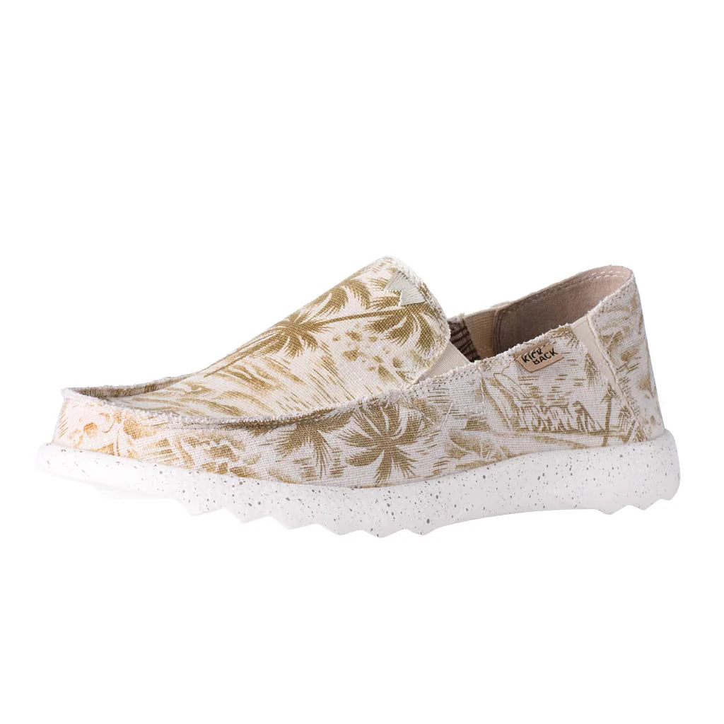 Kickback Couch BROWN PRINT Super Light Slip On Canvas Shoe K10121101