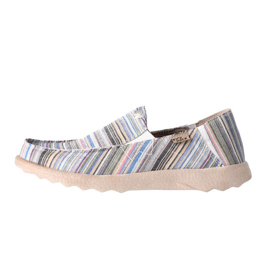 KIckback Couch BEIGE MULTI Stripe Super Lightweight Slip On Shoe K10129105