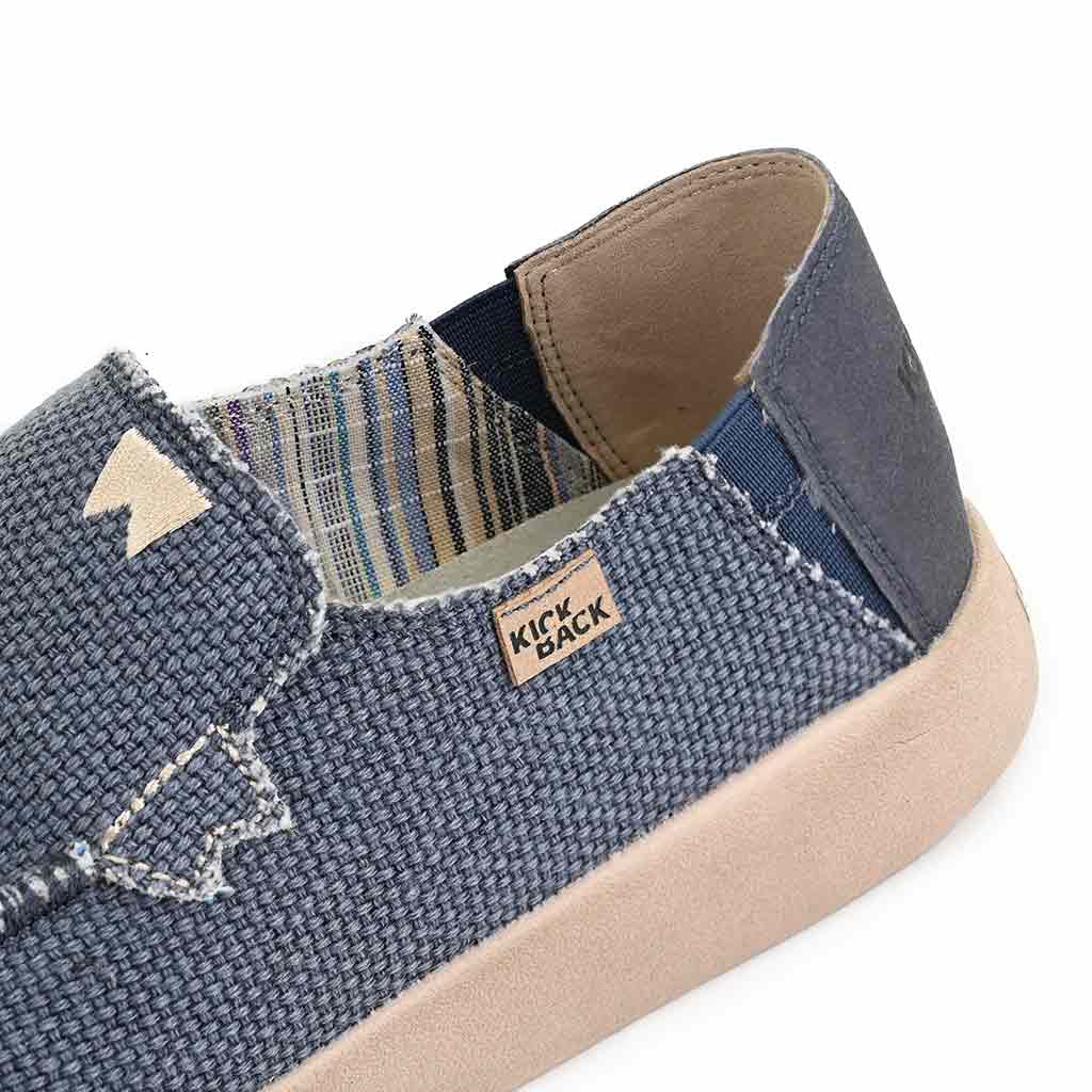 Kickback Barbeach NAVY Slip On Woven Canvas Shoe K10352102