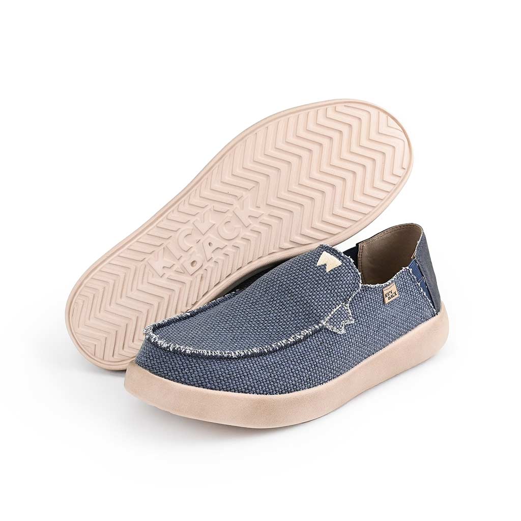 Kickback Barbeach NAVY Slip On Woven Canvas Shoe K10352102
