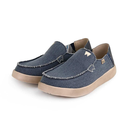 Kickback Barbeach NAVY Slip On Woven Canvas Shoe K10352102