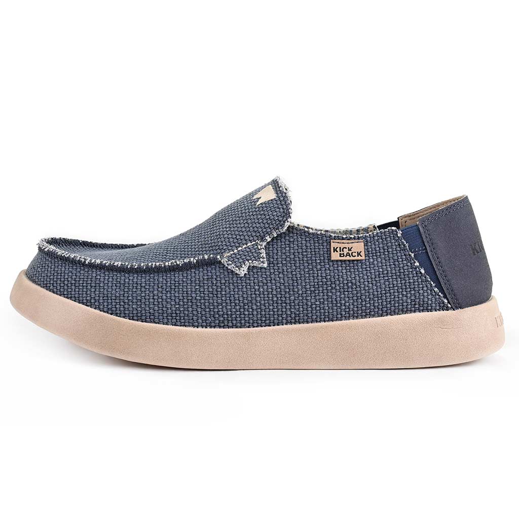 Kickback Barbeach NAVY Slip On Woven Canvas Shoe K10352102