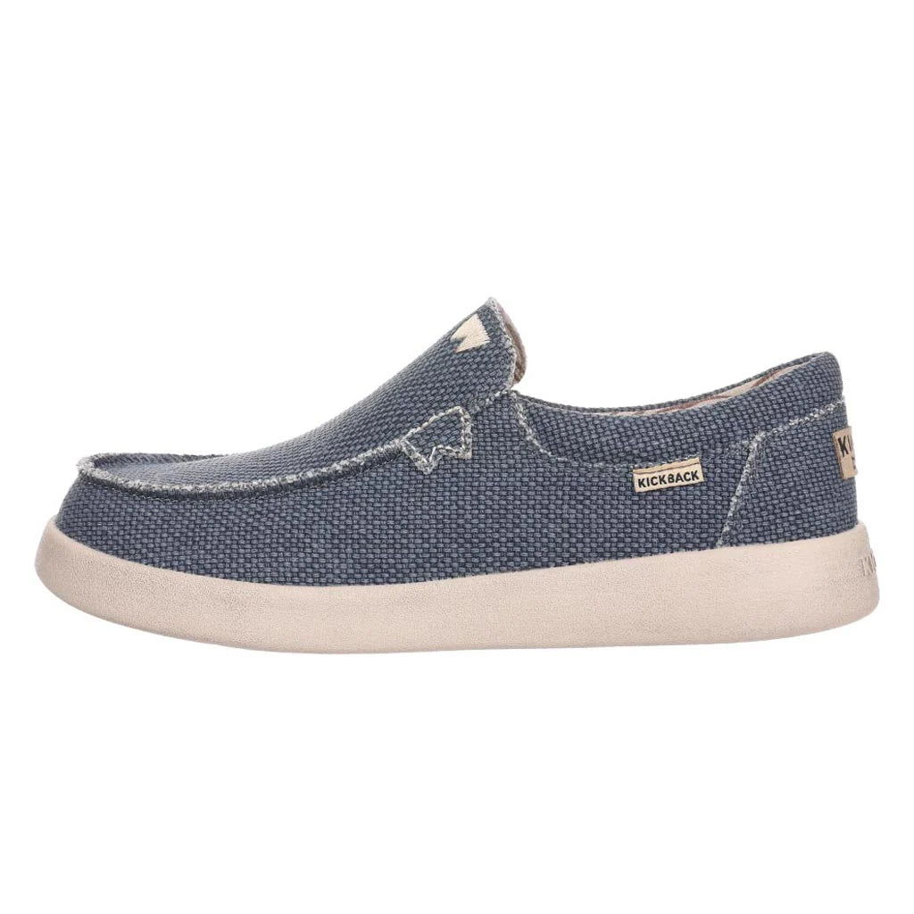 KIckback Don Juan NAVY Lightweight Canvas Slip On Shoe K10402102