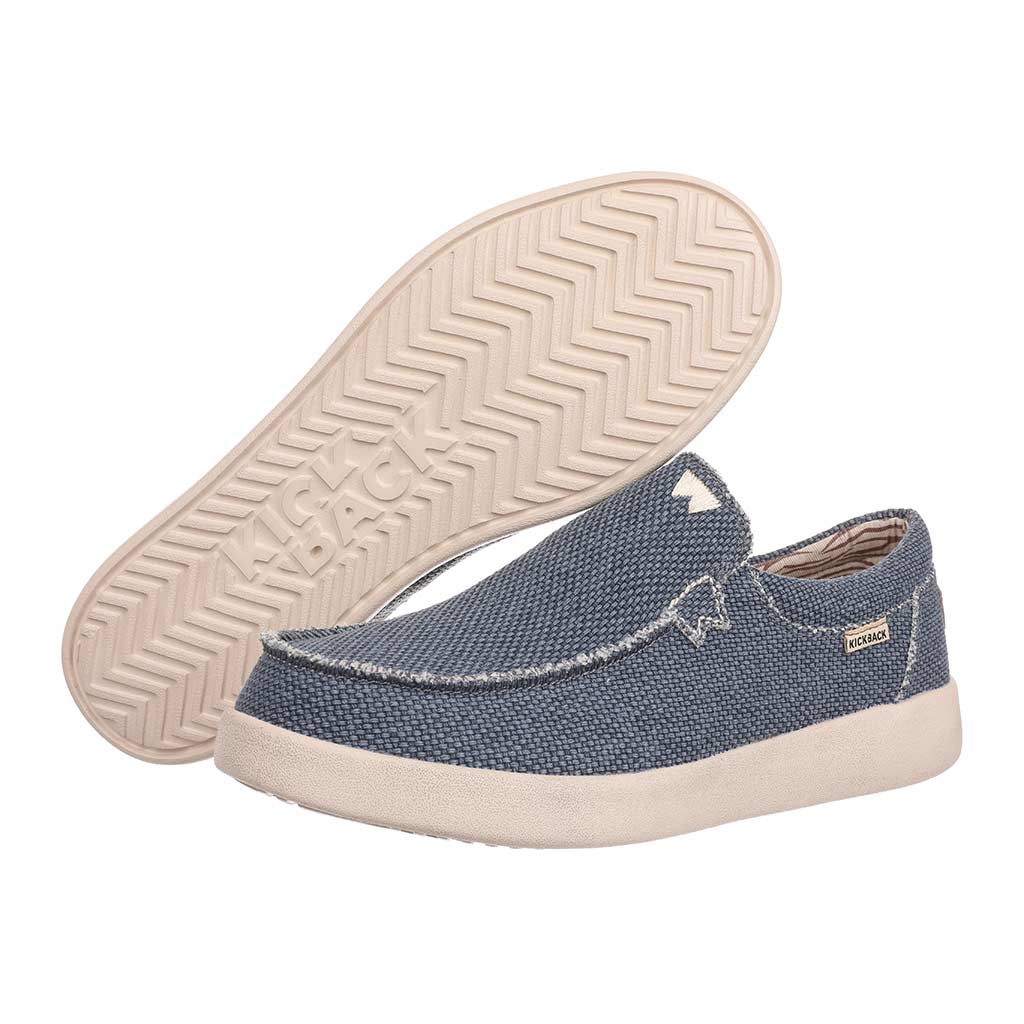 KIckback Don Juan NAVY Lightweight Canvas Slip On Shoe K10402102
