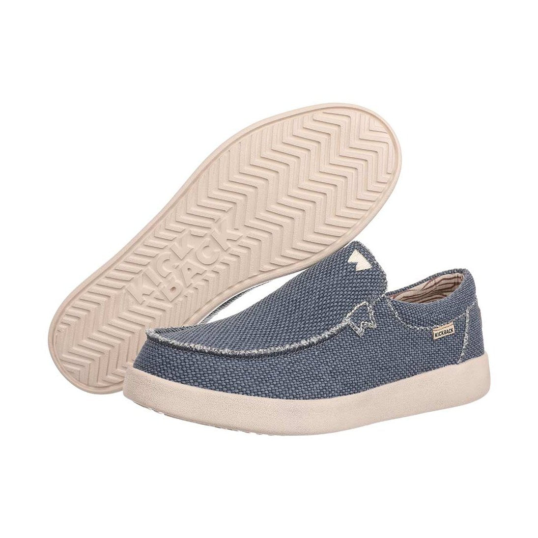 KIckback Don Juan NAVY Lightweight Canvas Slip On Shoe K10402102