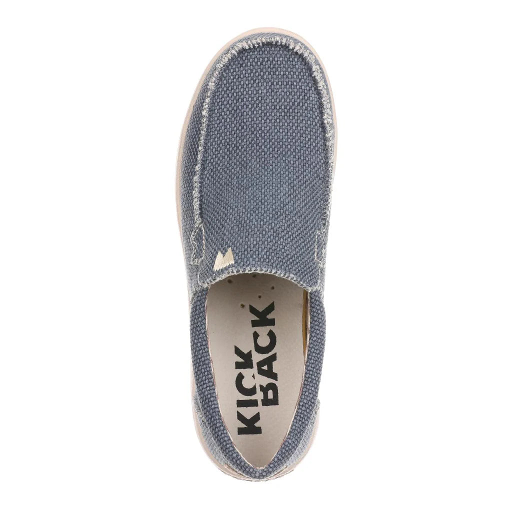 KIckback Don Juan NAVY Lightweight Canvas Slip On Shoe K10402102