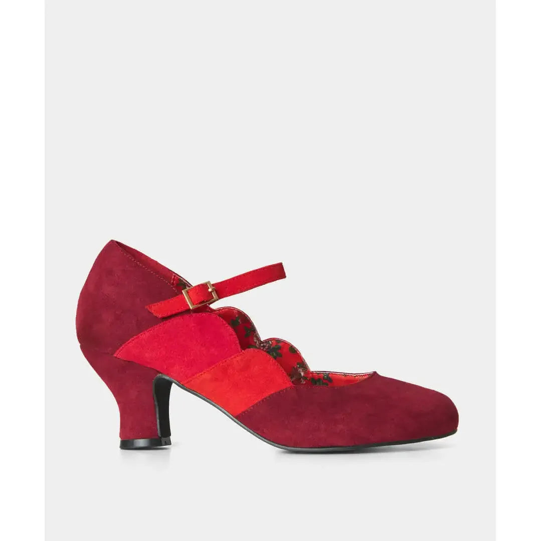 Joe Browns Rebel BURGUNDY Bar Shoe