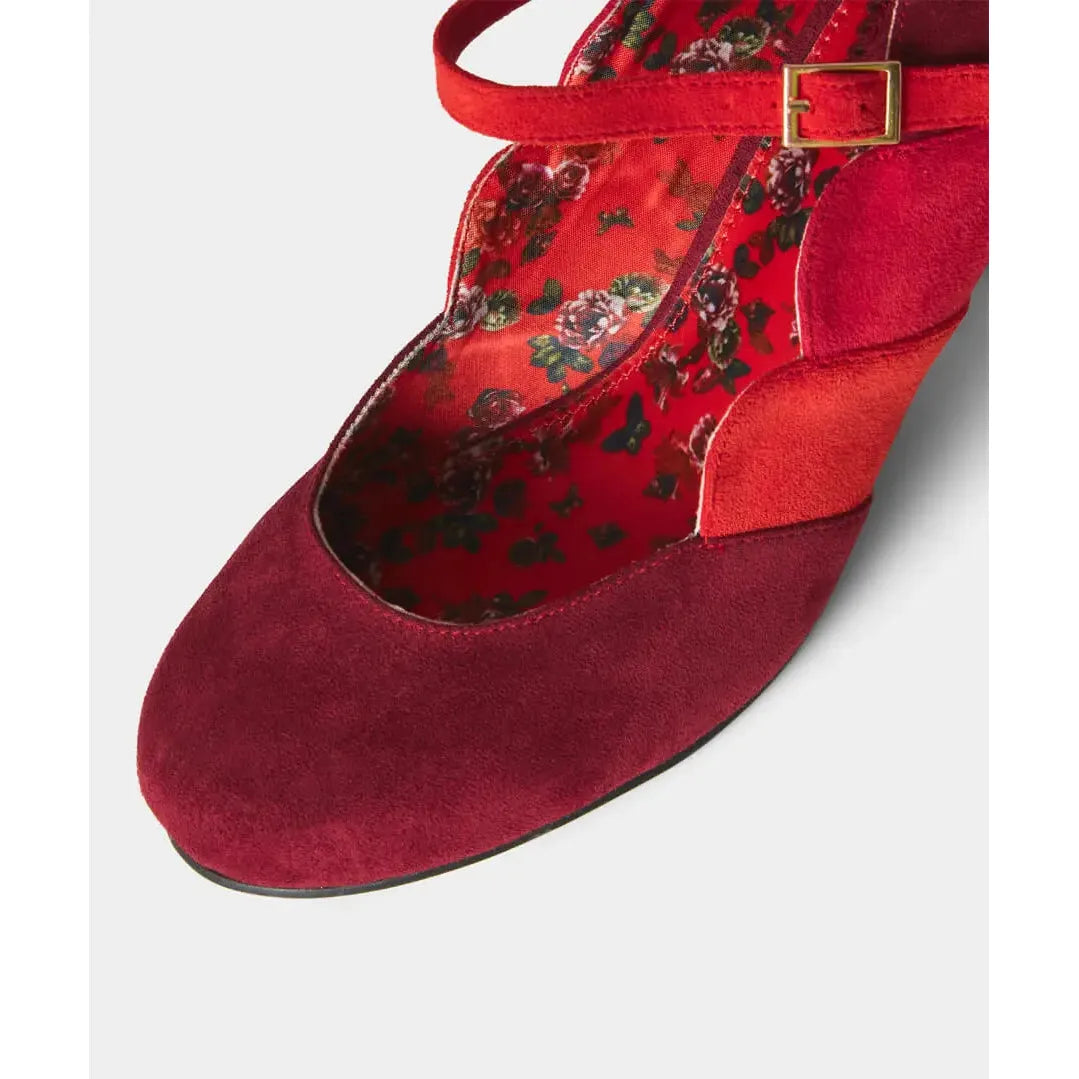 Joe Browns Rebel BURGUNDY Bar Shoe