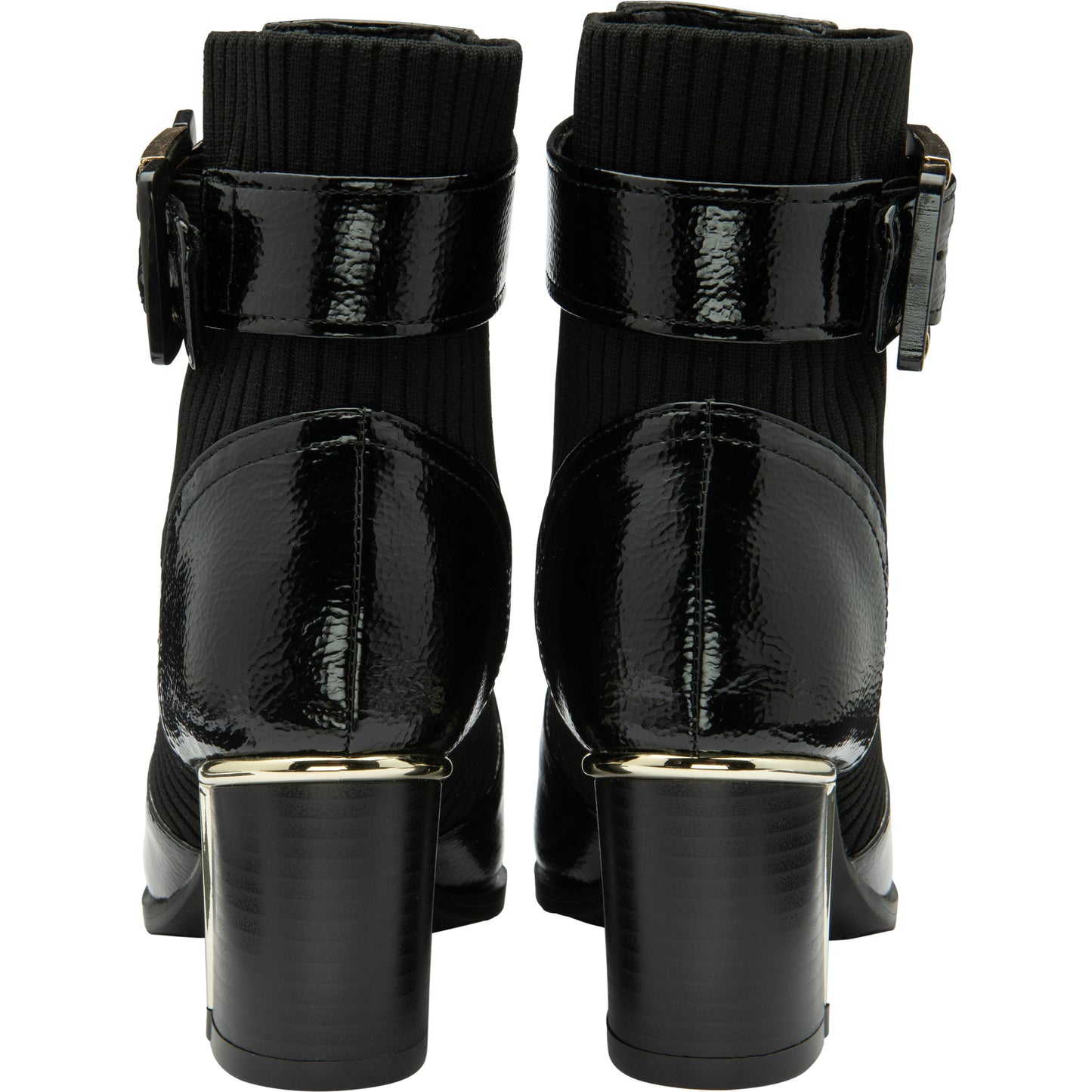 Lotus Ankle Boot with Zip Klaudina BLACK PAT ULB318