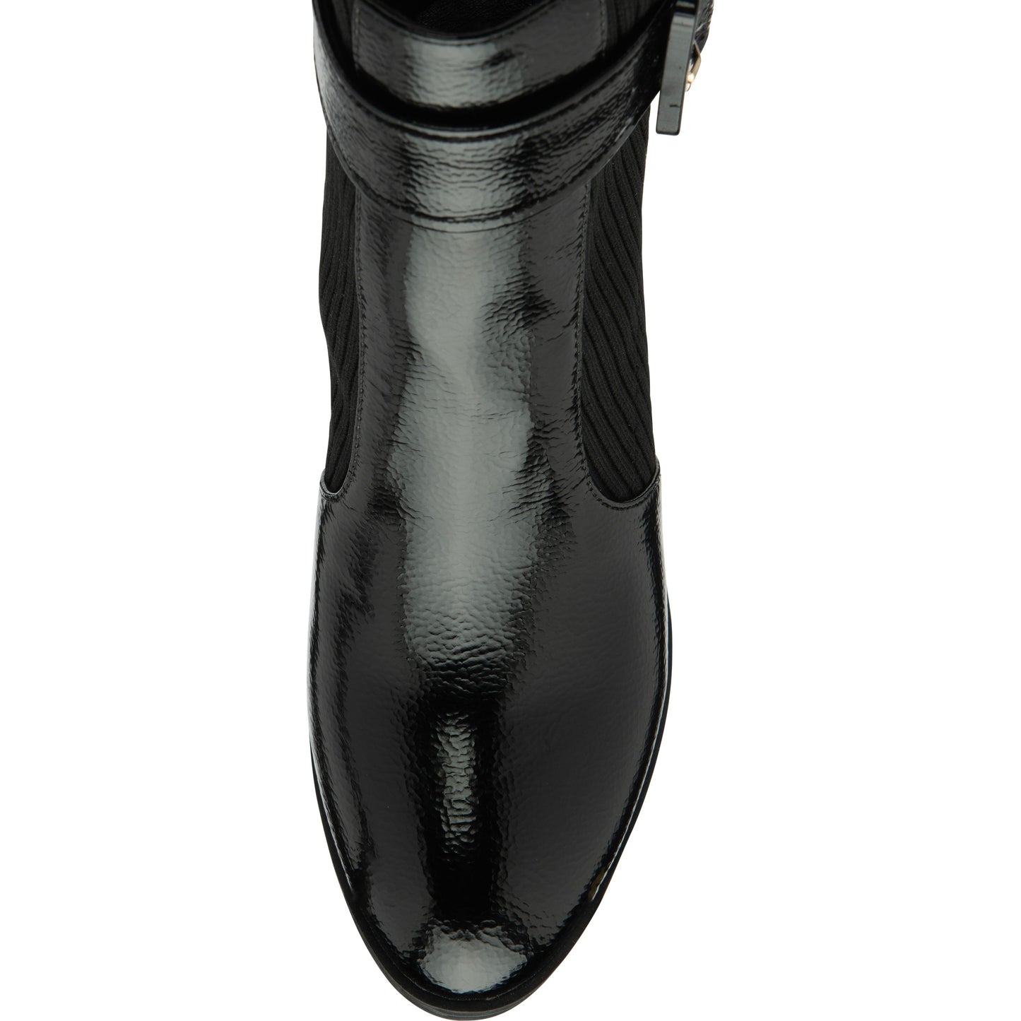 Lotus Ankle Boot with Zip Klaudina BLACK PAT ULB318