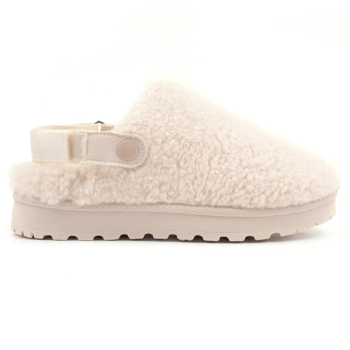Lunar Naples BEIGE Fluffy Clog Style Slipper KLZ002-BG