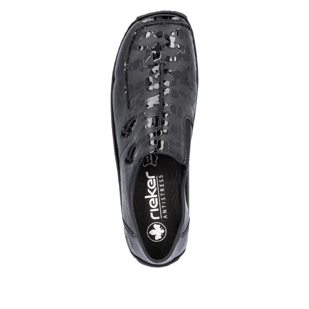 Rieker slip-on Shoe L1751 BLACK SHINY L1751-02