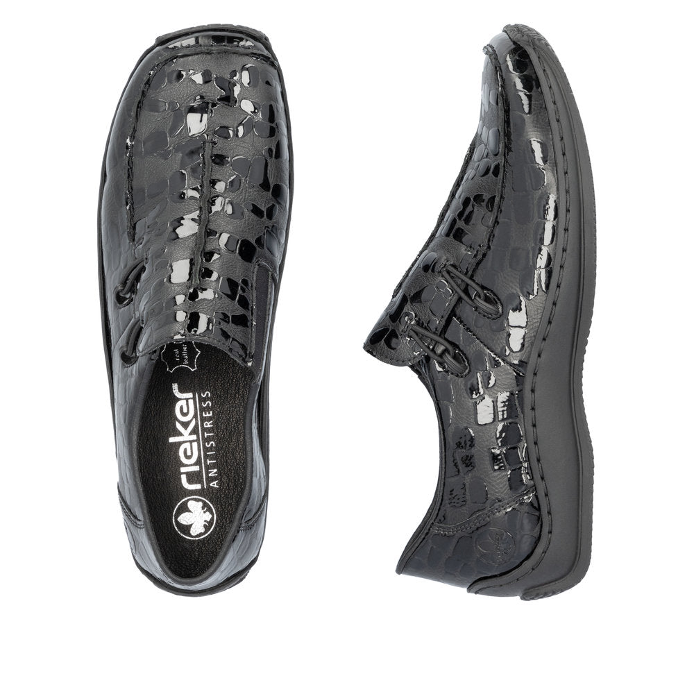 Rieker slip-on Shoe L1751 BLACK SHINY L1751-02