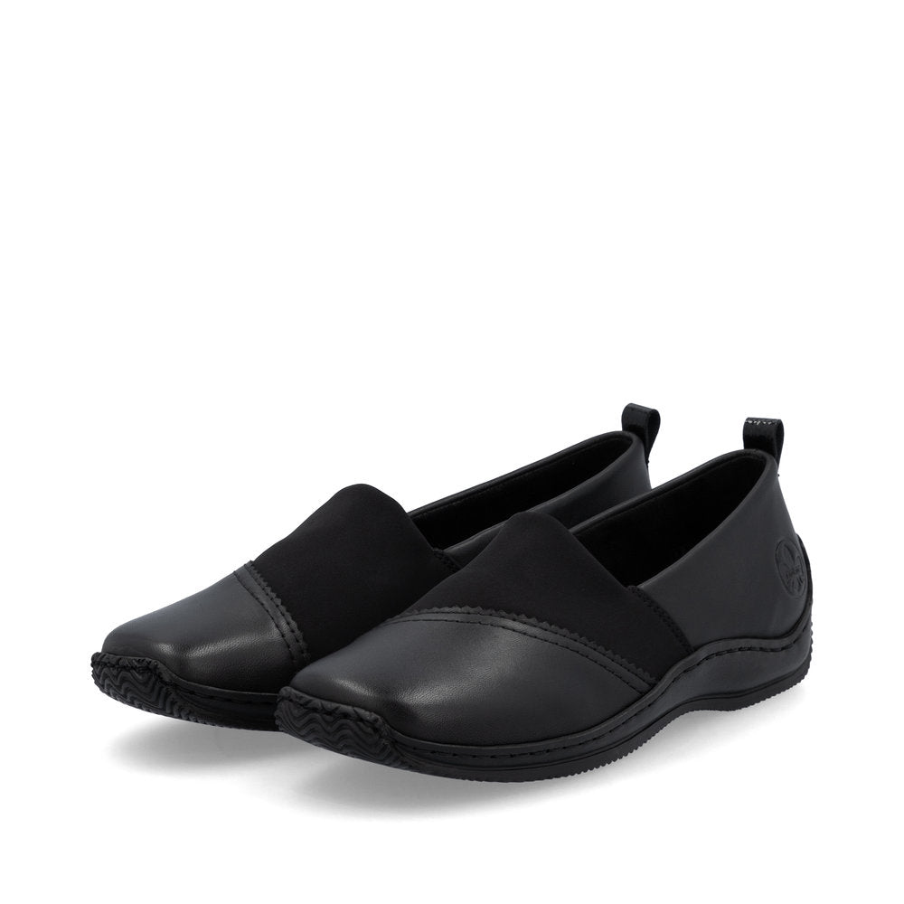 Rieker Shoe-Flat Simple Work Shoe BLACK L1790-00