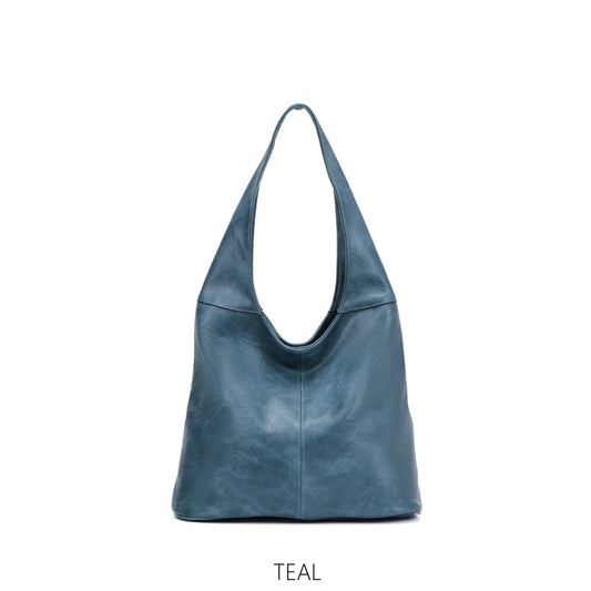 Moda Express 2080 Hobo Style Teal Handbag Shoulderbag