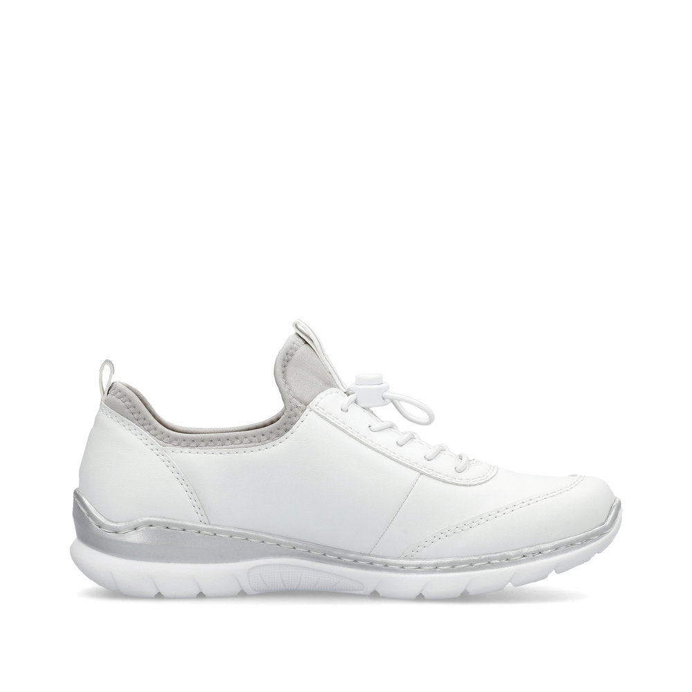 Rieker Trainer Style Slip On Shoe L3259-80 WHITE L3259-80
