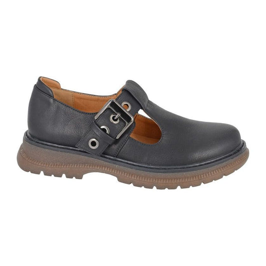 Cipriata L413 Martens Black Mary Jane Bar Shoe