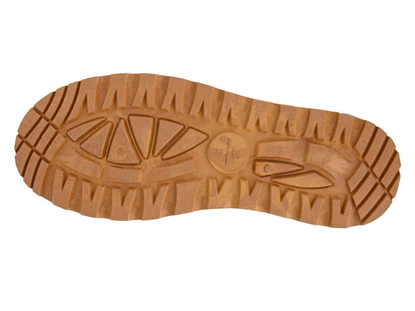 Cipriata L570 TAN Lined Mule Slipper with chunky wedge sole