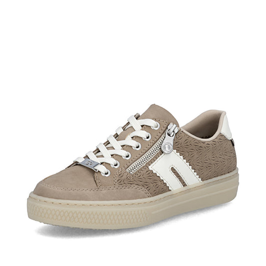 Rieker Cupsole Trainer With Lace And Zip L5903-20 CAMEL