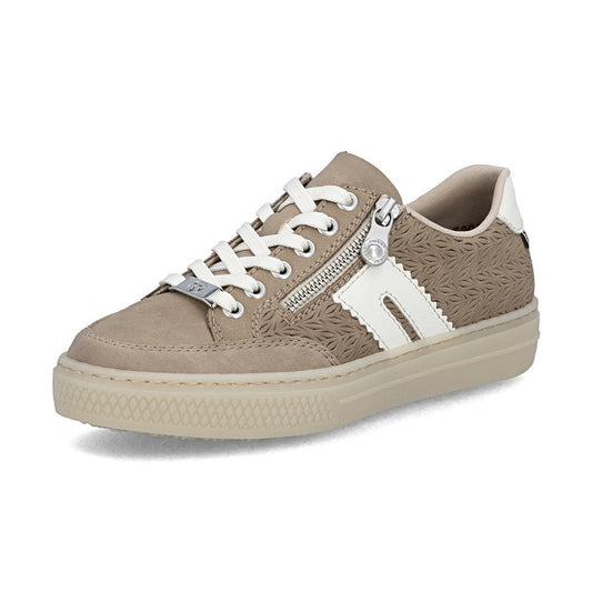 Rieker Cupsole Trainer With Lace And Zip L5903-20 CAMEL