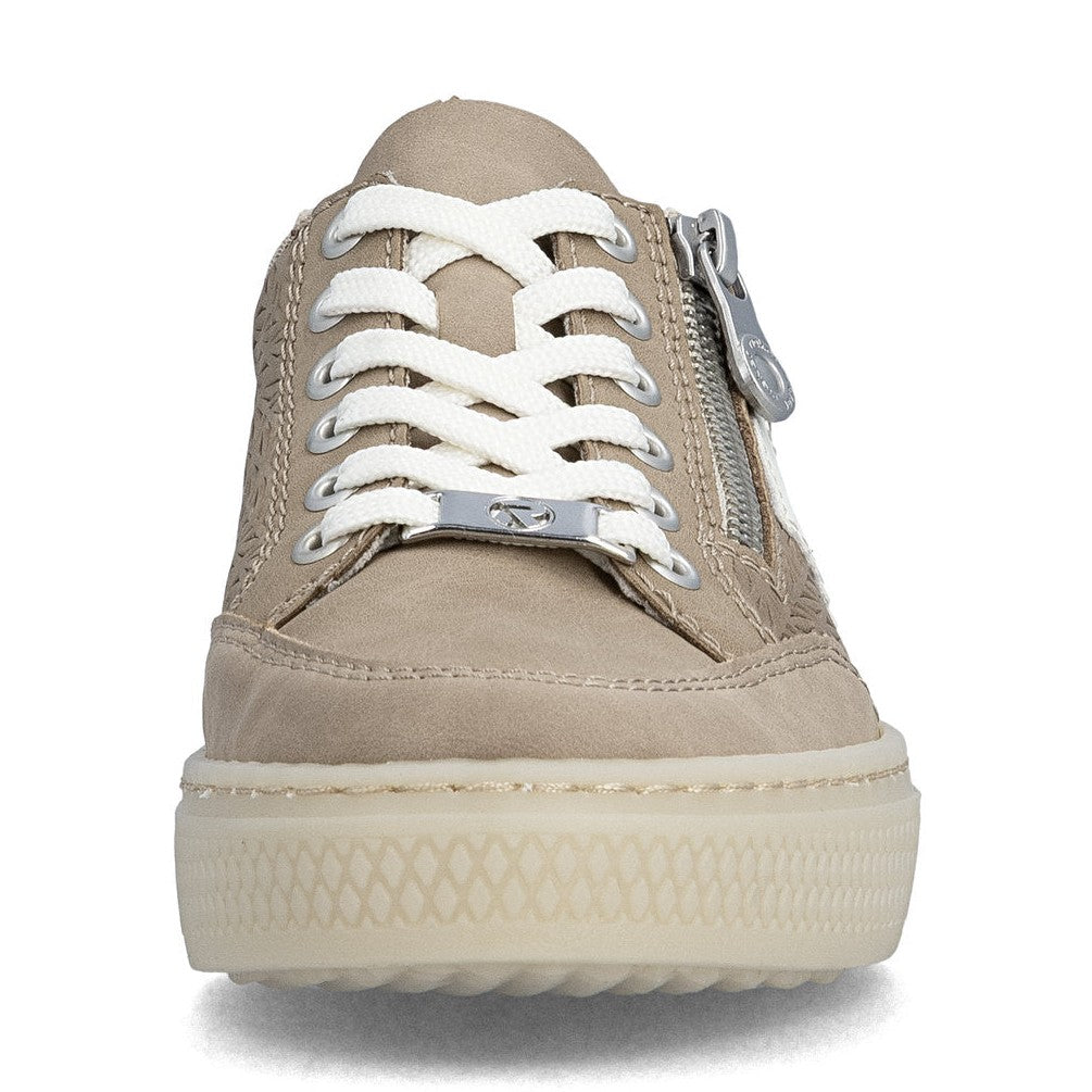 Rieker Cupsole Trainer With Lace And Zip L5903-20 CAMEL