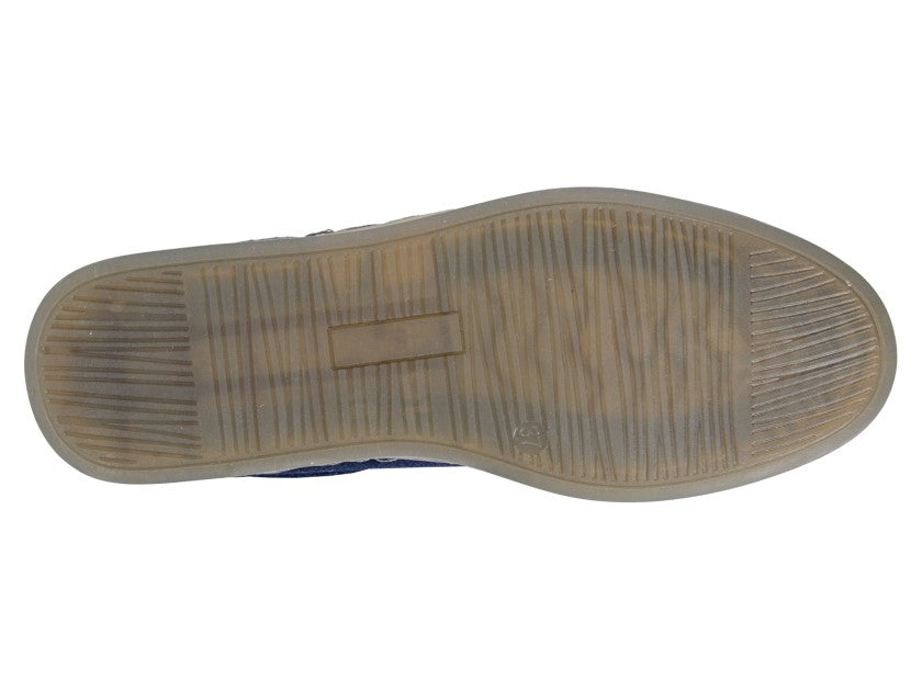 Cipriata L689 NAVY Suede Retro Trainer Style Shoe