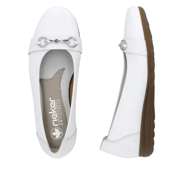 Reiker Ballerina slip-on shoe L9360-80 White