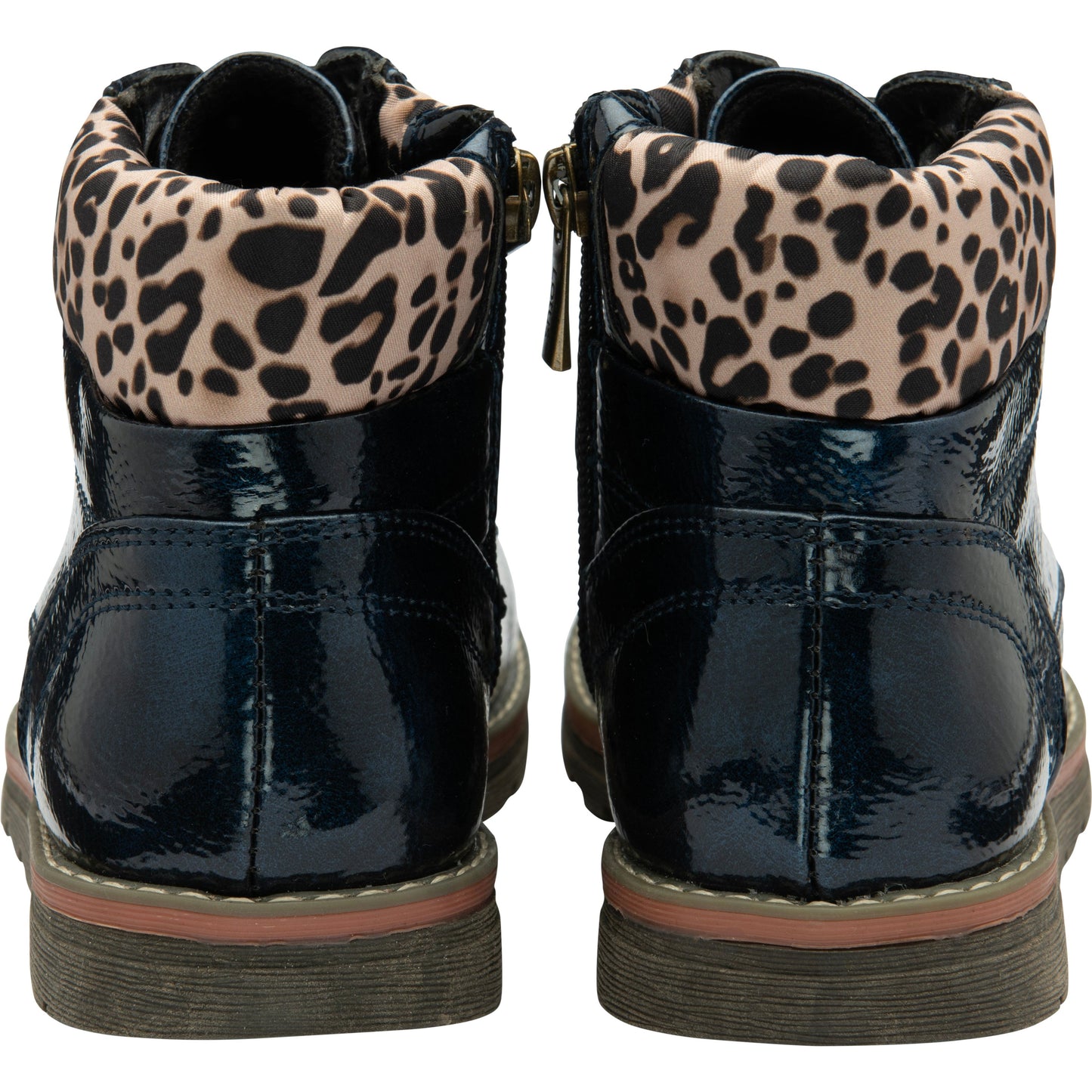 Lotus Ankle Boot with Lace and Zip Lexis NAVY ULB333