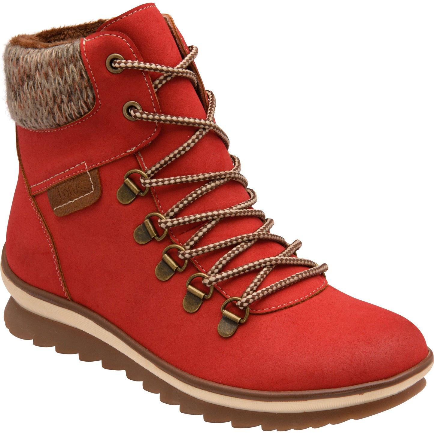 Lotus Libby RED Hiker Style Ankle Boot ULB349