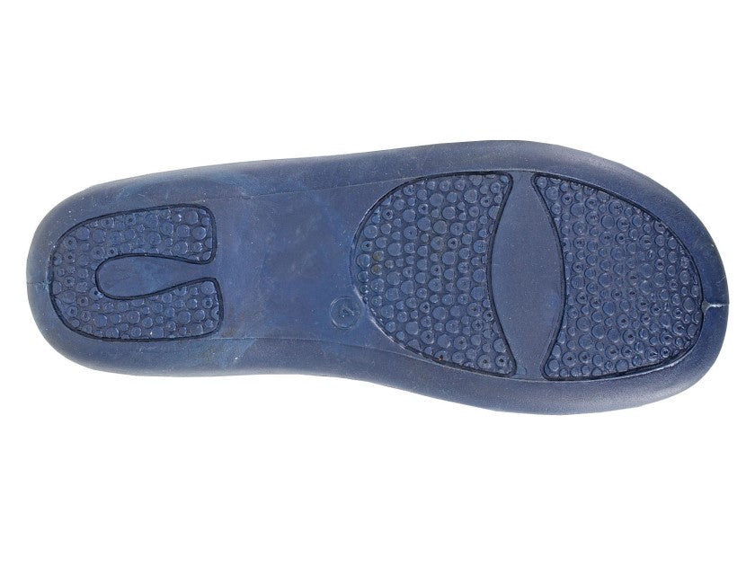 Sleepers Deeta NAVY Full Fur Cuff Memory Foam Slipper LS173C